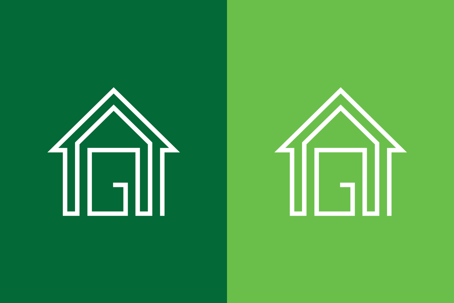 Greenbush White Logos